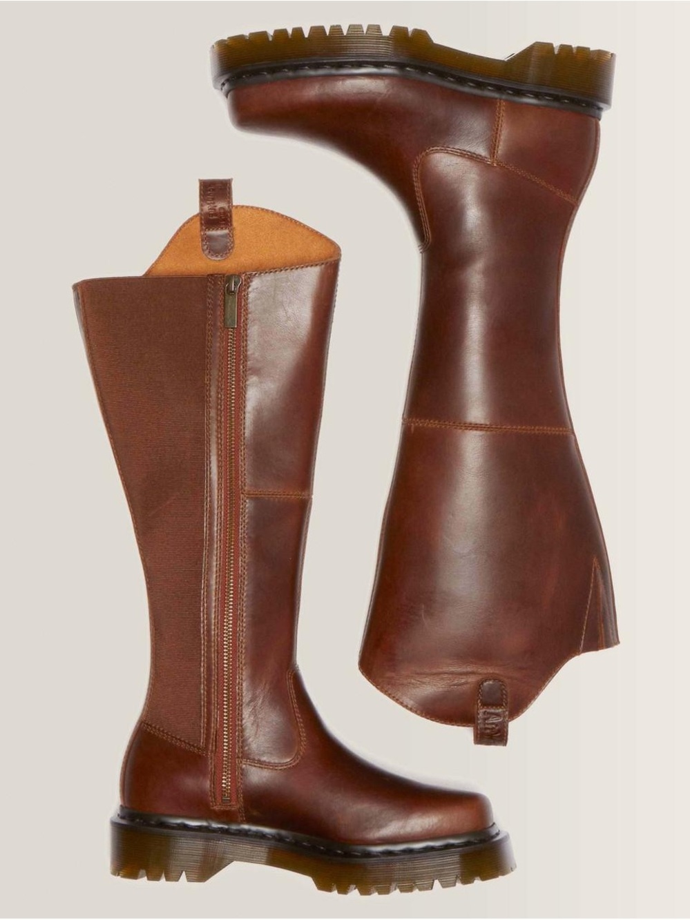 Dr. Martens AMAAYAH KNEE HIGH LEATHER BOOTS - Picture 4 of 10